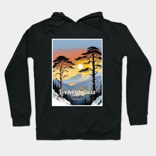 Lookout Pass ski Idaho usa Hoodie